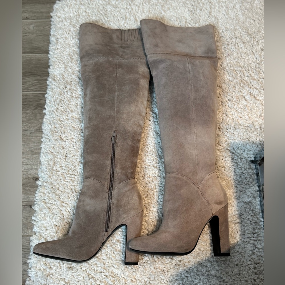Taupe Thigh High boots